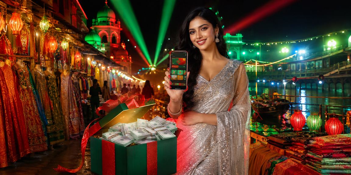 Young user enjoying jaya88 casino on mobile during Pohela Boishakh in Rajshahi